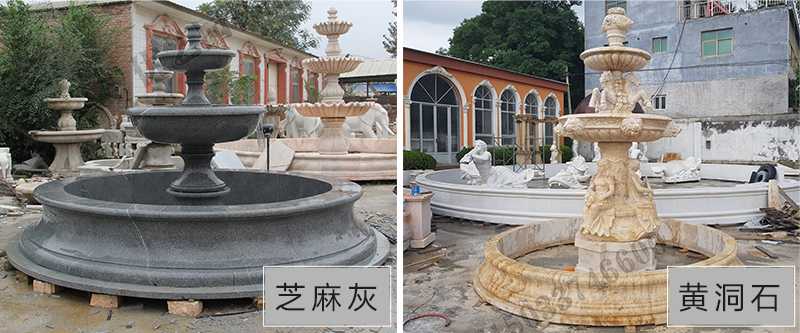 大理石景觀噴泉材質，石雕噴泉工廠，定制大理石景觀噴泉