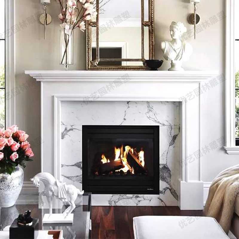 室內壁爐架,大理石壁爐架